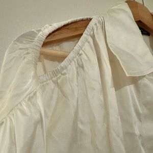 Designer shirt! Extra long sleeves and open shoulders